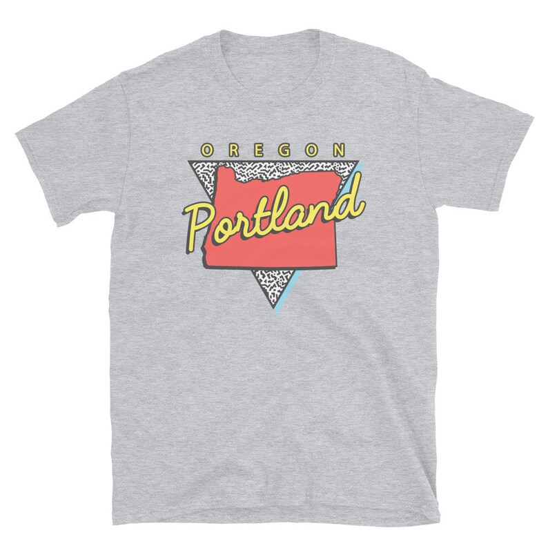 Portland Oregon T Shirt Unisex OR Retro Triangle Etsy