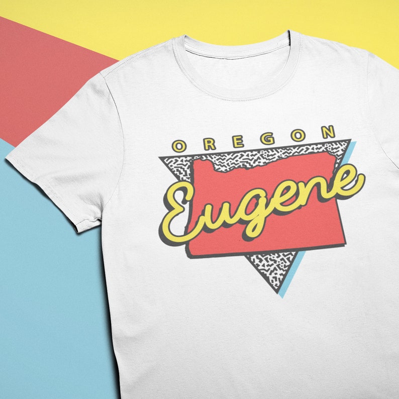 Eugene Oregon T Shirt Unisex OR Retro Triangle Etsy