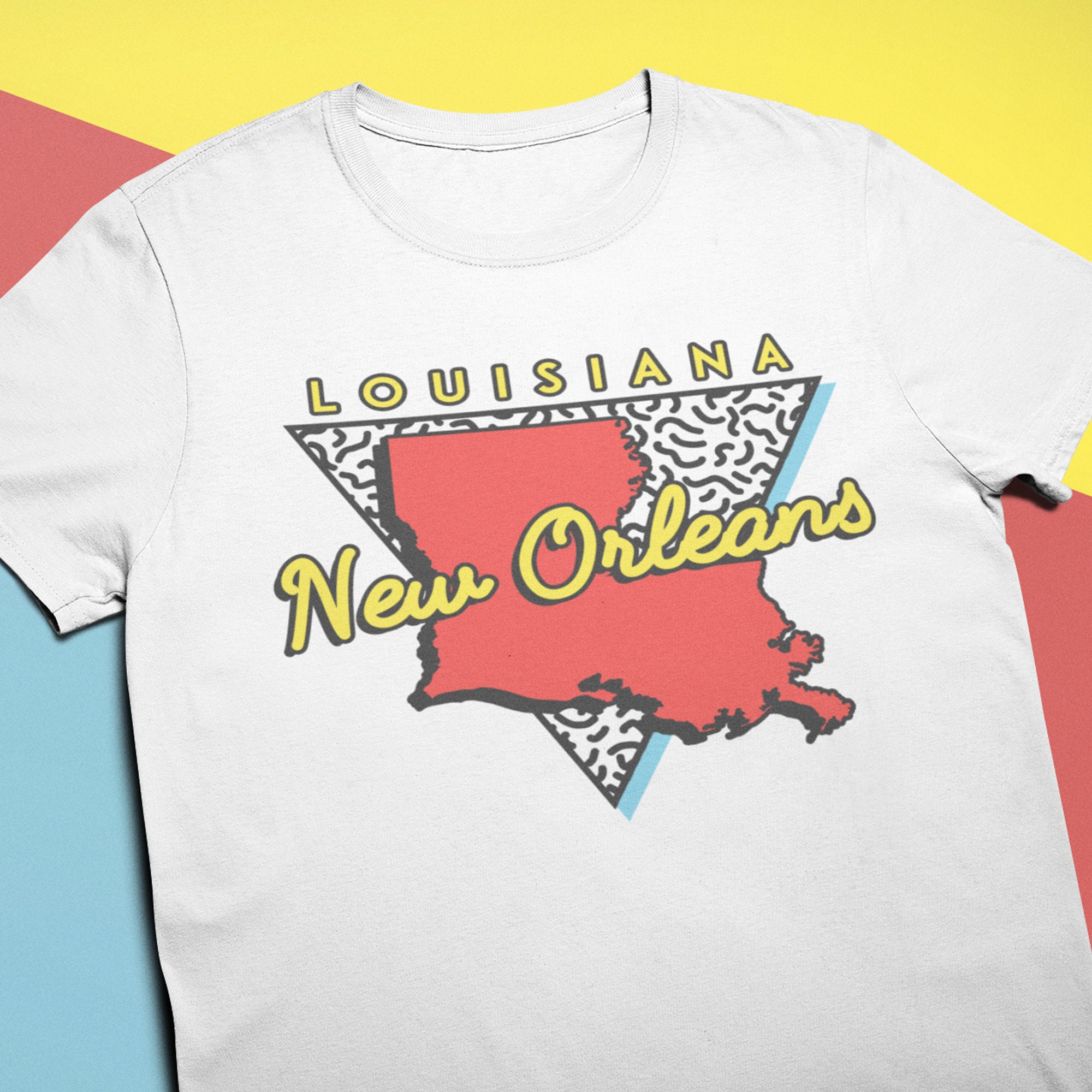 Louisiana LA Vintage Retro-Souvenir Langarmshirt