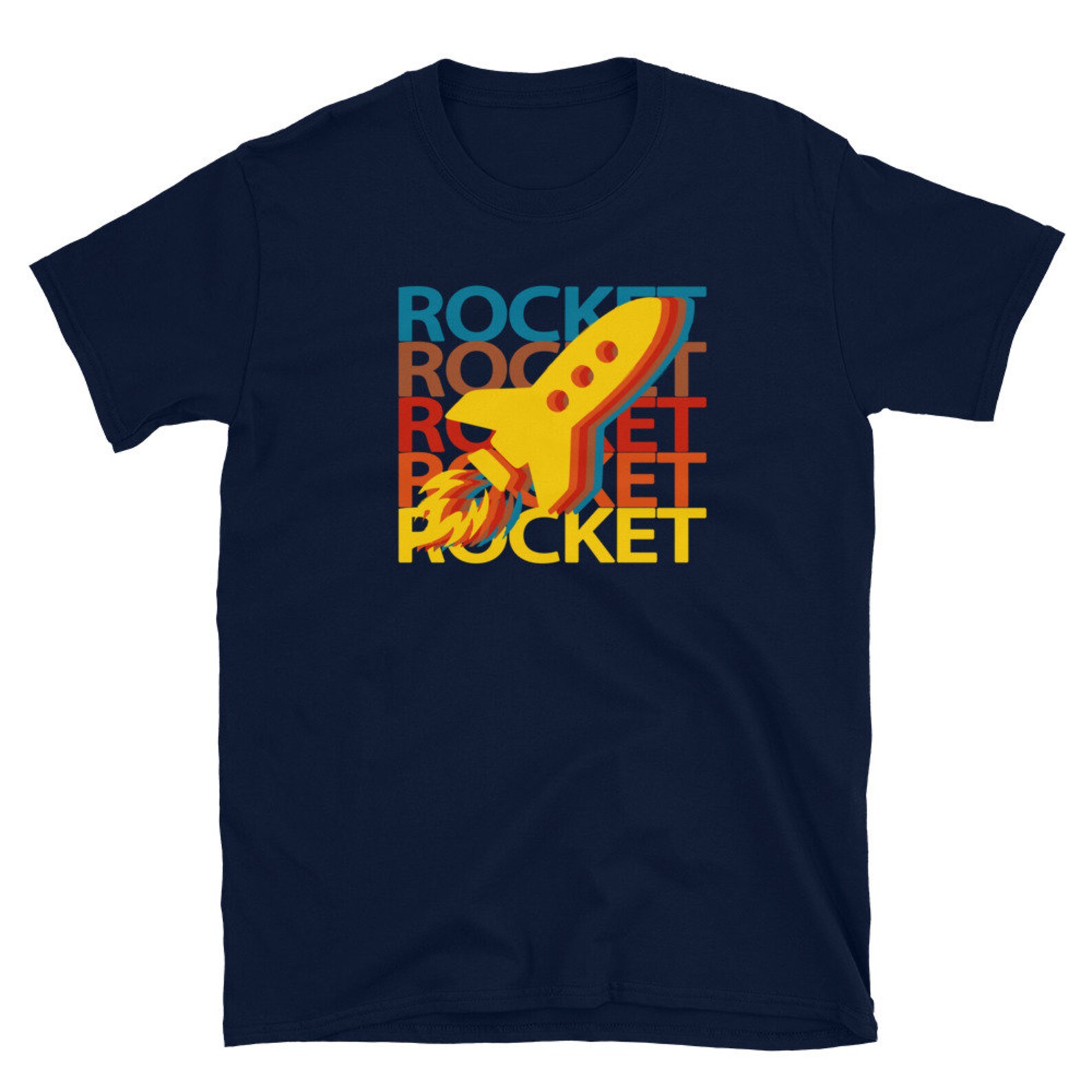 Rocket Ship T Shirt Unisex Science Rocketship Spaceship Etsy