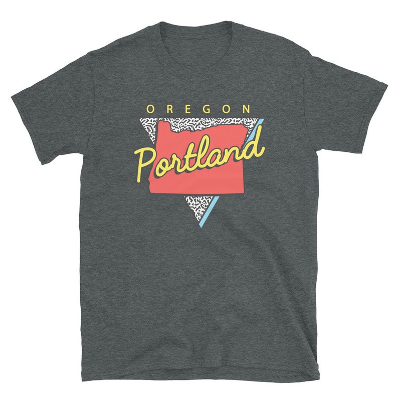Portland Oregon T Shirt Unisex OR Retro Triangle Etsy