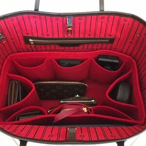 (1-150/ LV-NF-GM4D) Bag Organizer for LV Neverfull GM : Double layer