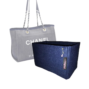 For  Deauville.Canvas and Leather SMALL bag organizer, Purse insert, Handmade, Custom design, quality and EXPRESS SHIPPING