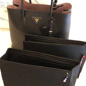 Para Prad.Large-medium Saffiano--Matinee medium Organizador de bolsos de cuero, Inserto de bolso, Hecho a mano, Diseño personalizado, calidad y ENVÍO EXPRESS
