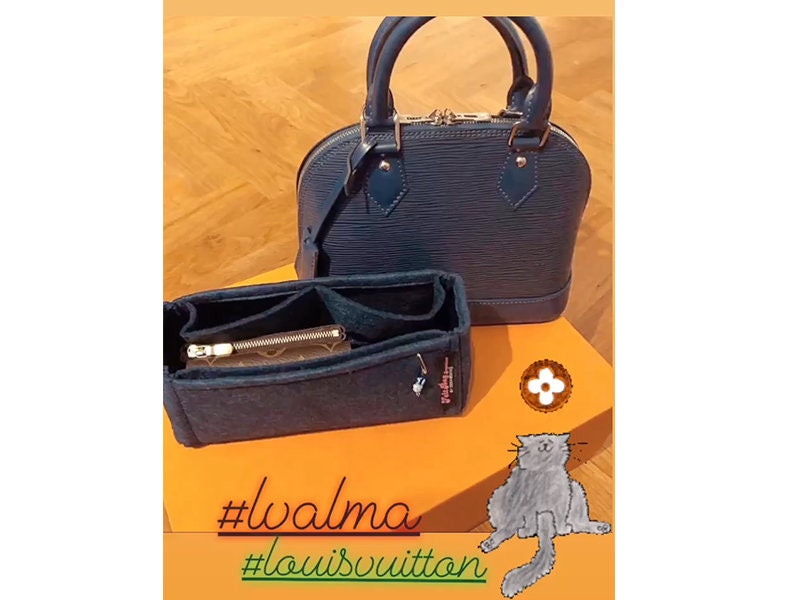  Organizer Purse insert for LV Alma Insert BB PM Tote Organizer  for Women Purse Liner 1004grey-L（NLMA-BB) : Clothing, Shoes & Jewelry