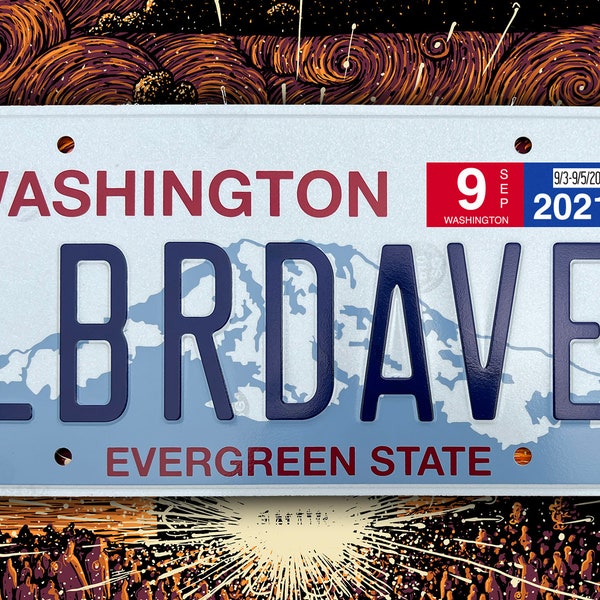 2021 Labor Dave Weekend Commemorative License Plate