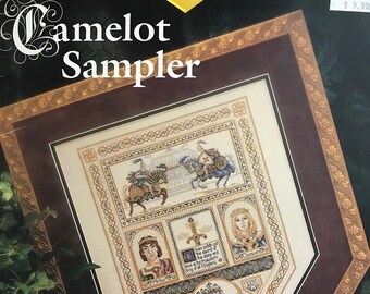 Teresa Wentzler Camelot Sampler cross stitch leaflet Just Cross Stitch 1995