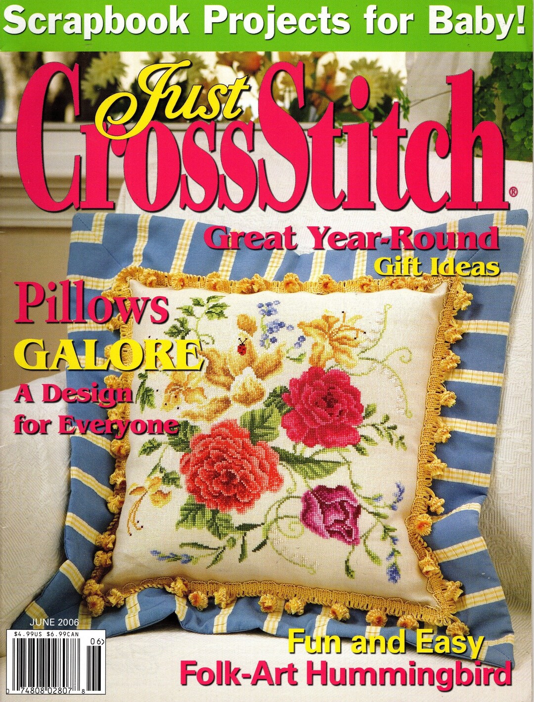 Just Cross Stitch Magazine June 2006 Etsy