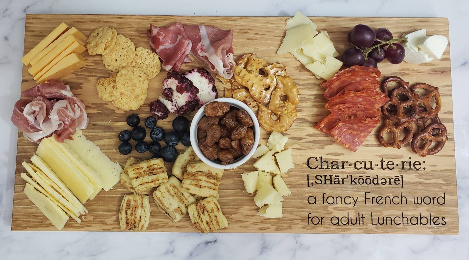 Charcuterie Board Adult Lunchable Fancy Meat Cheese Cutting Chopping Tray  Party Housewarming Gift Engagement Wedding -  Denmark