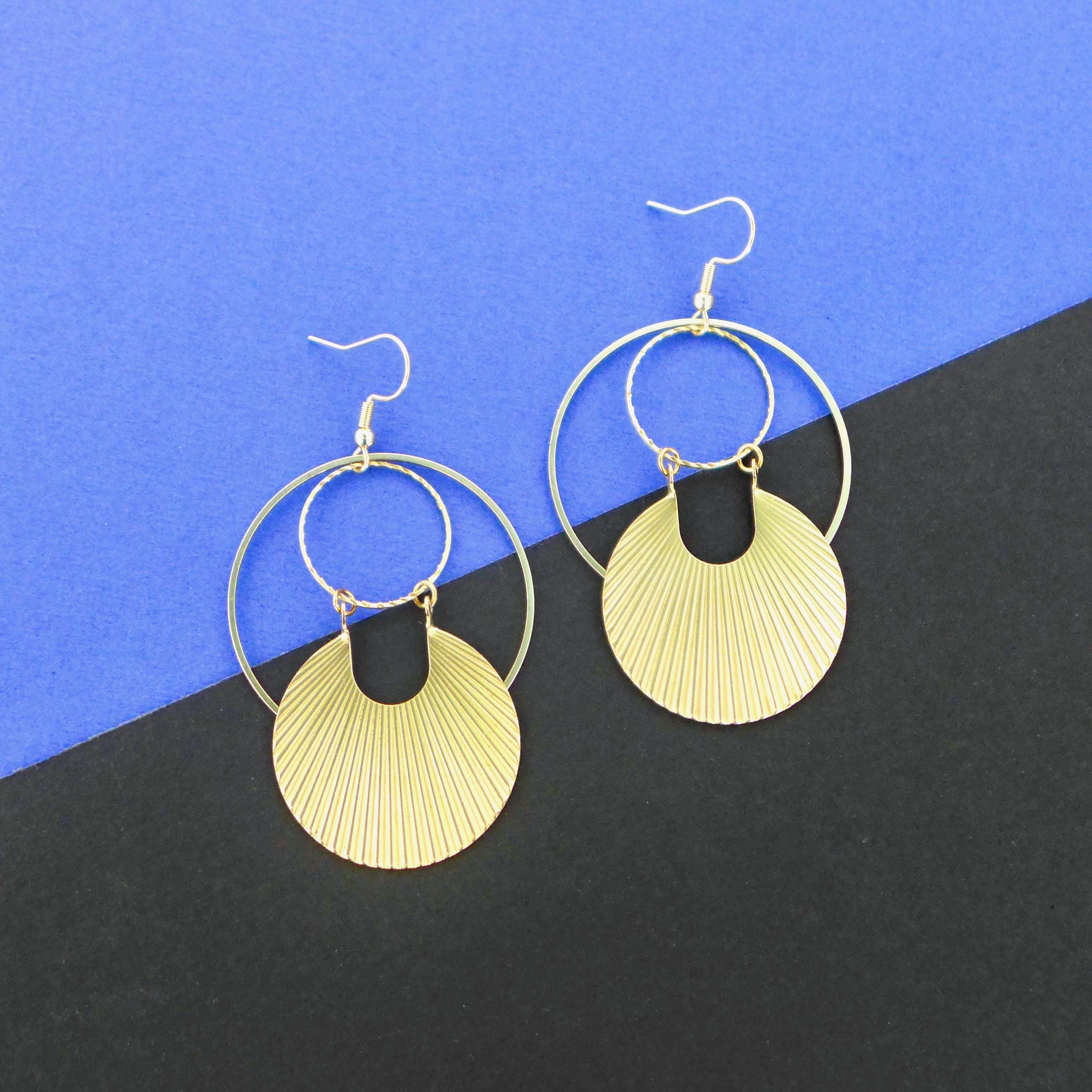Silverly Femmes Argent 925 Diamant Stud Satin Bar Boucles d'oreilles 2/100 cttw