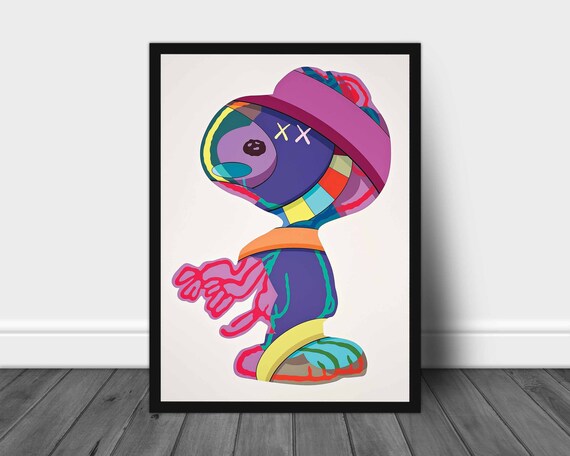 Kaws Poster Kaws Snoopy Hypebeast Poster Kaws Print Etsy