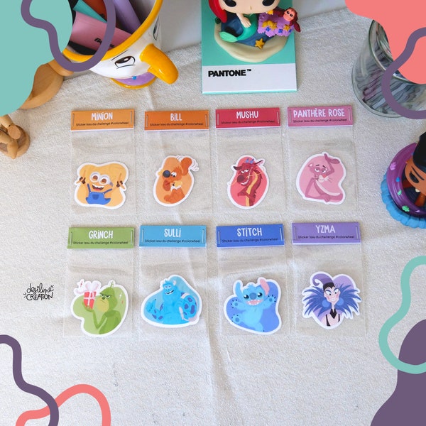 STICKER | Colorwheel (8 personnages)