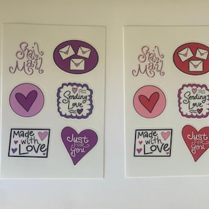 Briefpapier Sticker Blatt