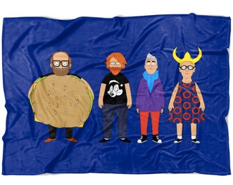 burger blanket etsy