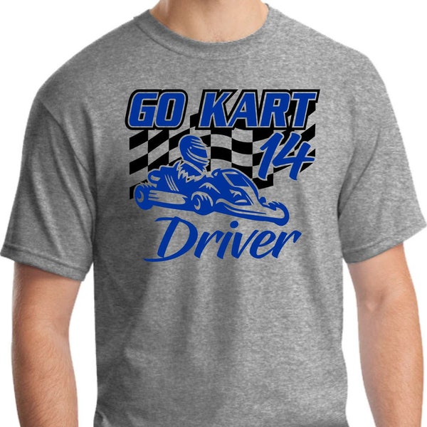 Go Kart Driver T-Shirt | Custom Kart Racing Tee
