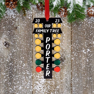 Drag Racing Tree Ornament| Holiday| Christmas| Décor| NHRA