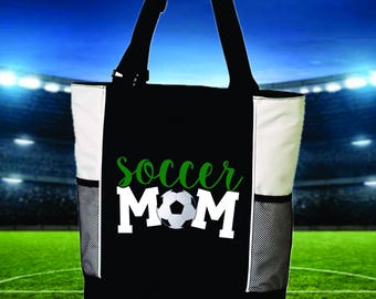 Soccer Mom Zippered Tote | Custom Sports Bag