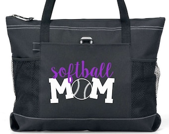 Softball Mom Tote Bag|Custom Sports| Sport|