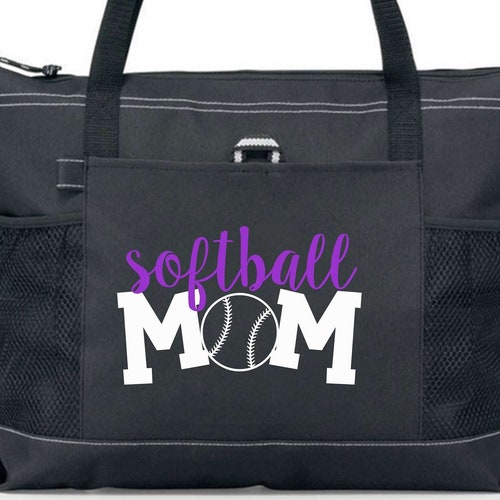 Softball Mom Lightweight Tote Bag Custom Softball Mom Tote Etsy