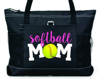 Softball Mom Tote Bag|Custom Sports| Sport|