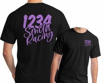 Custom Racing Team Shirt, Personalized Drag Racing Tee