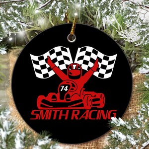Custom Go Kart Ornament| Holiday| Christmas| Décor| NHRA