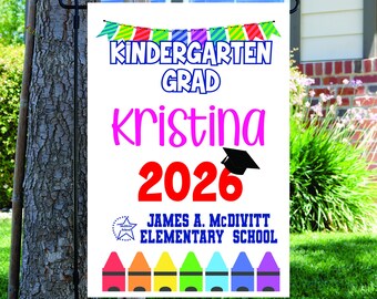 Custom Graduate Garden Flag