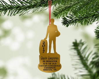 Custom  Drag Racing Ornament, Personalized Racing Gift