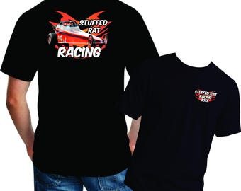 Custom Drag Racing Team Shirt, Personalized Race Car Tee