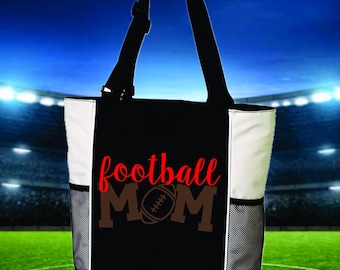 Sports Mom Zippered Tote | Football, Baseball, Soccer