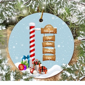 Custom North Pole Family Ornament| Holiday| Christmas| Décor| NHRA