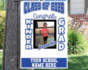 Custom Graduate Garden Flag with photo