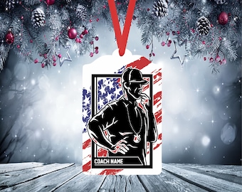 Custom Coach Ornament| Holiday| Christmas| Décor|