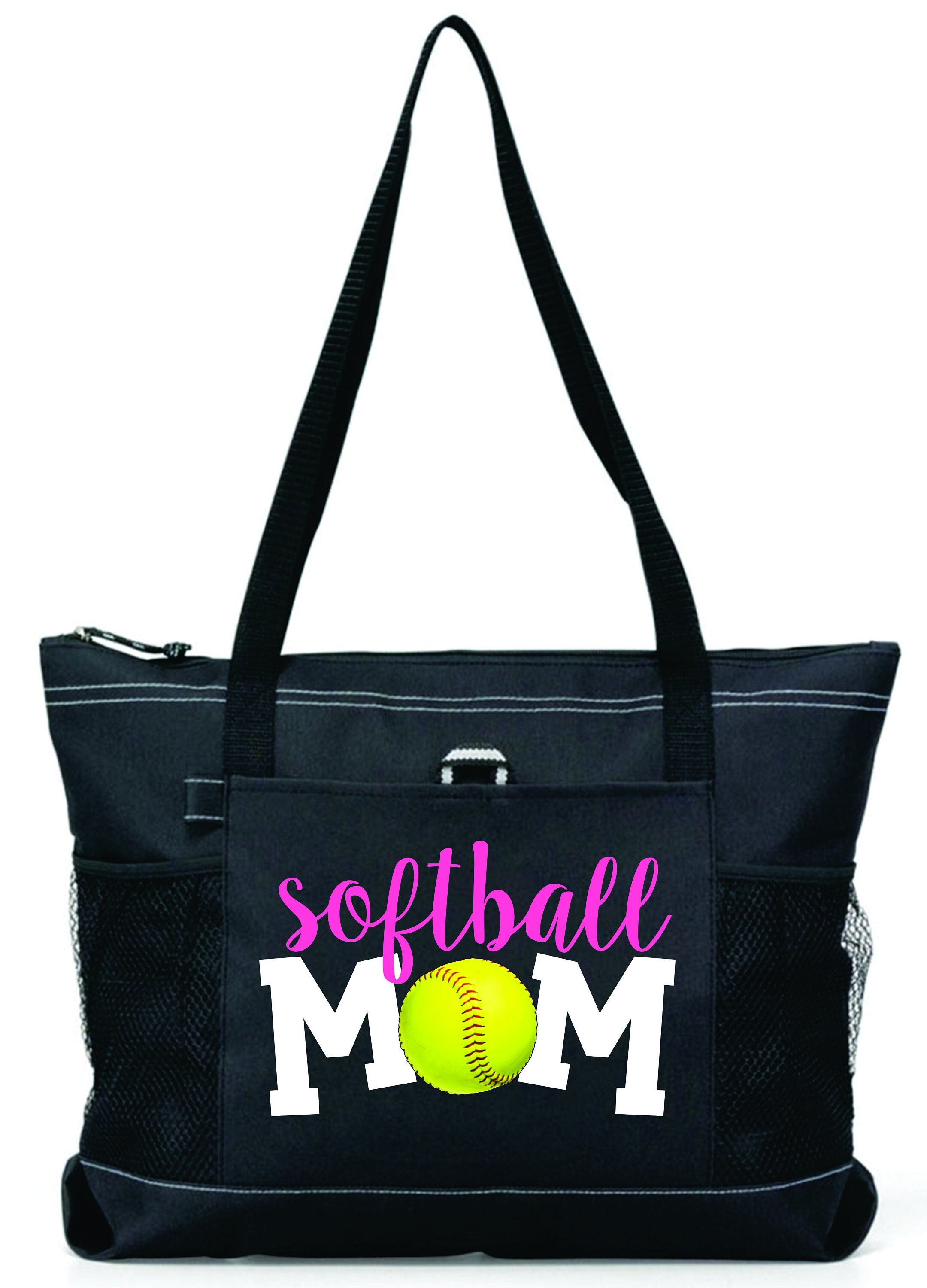 YHSHYZH Softball Mom Tote Bag with Pockets, Softball for You Gifts Softball  Team Purses Girls Softball Snack Shoulder Bag Gifts for Softball Lover