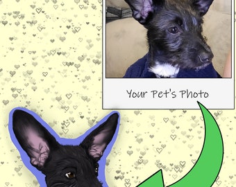 Pet Portrait YOUR pet made into a sticker/decal/portrait