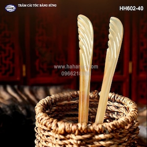 3 pcs buffalo horn hair pin HH602-40