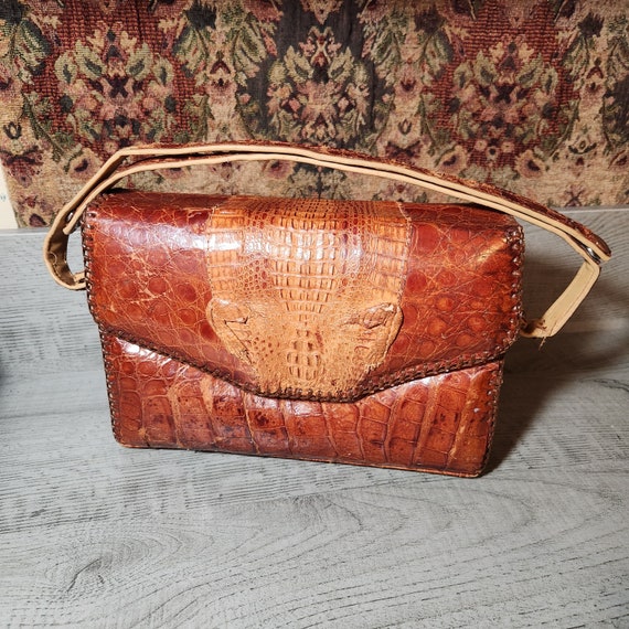 Feyithriftstore - Authentic Dissona Crocodile leather bag