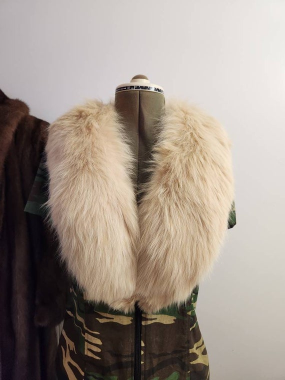 Vintage arctic fox fur collar/shrug 1930s 1940s re