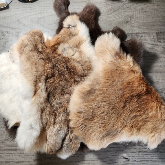 1 Mystery Rabbit Pelt Vintage 2nd Hand Real Fur Bunny Pelts 