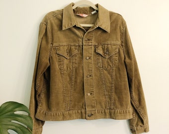 brown corduroy levi jacket