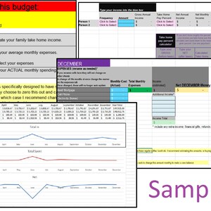 Family Budget Spreadsheet- Excel Download