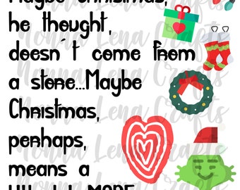Maybe Christmas Svg Etsy
