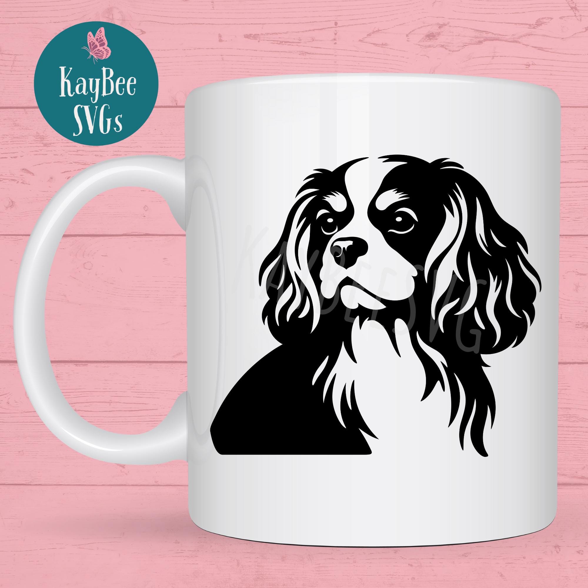 Bakerlogy Ausstechformen King Charles Spaniel – 2-teiliges Set (Silhouette & Gesicht), Spülmaschinenfest