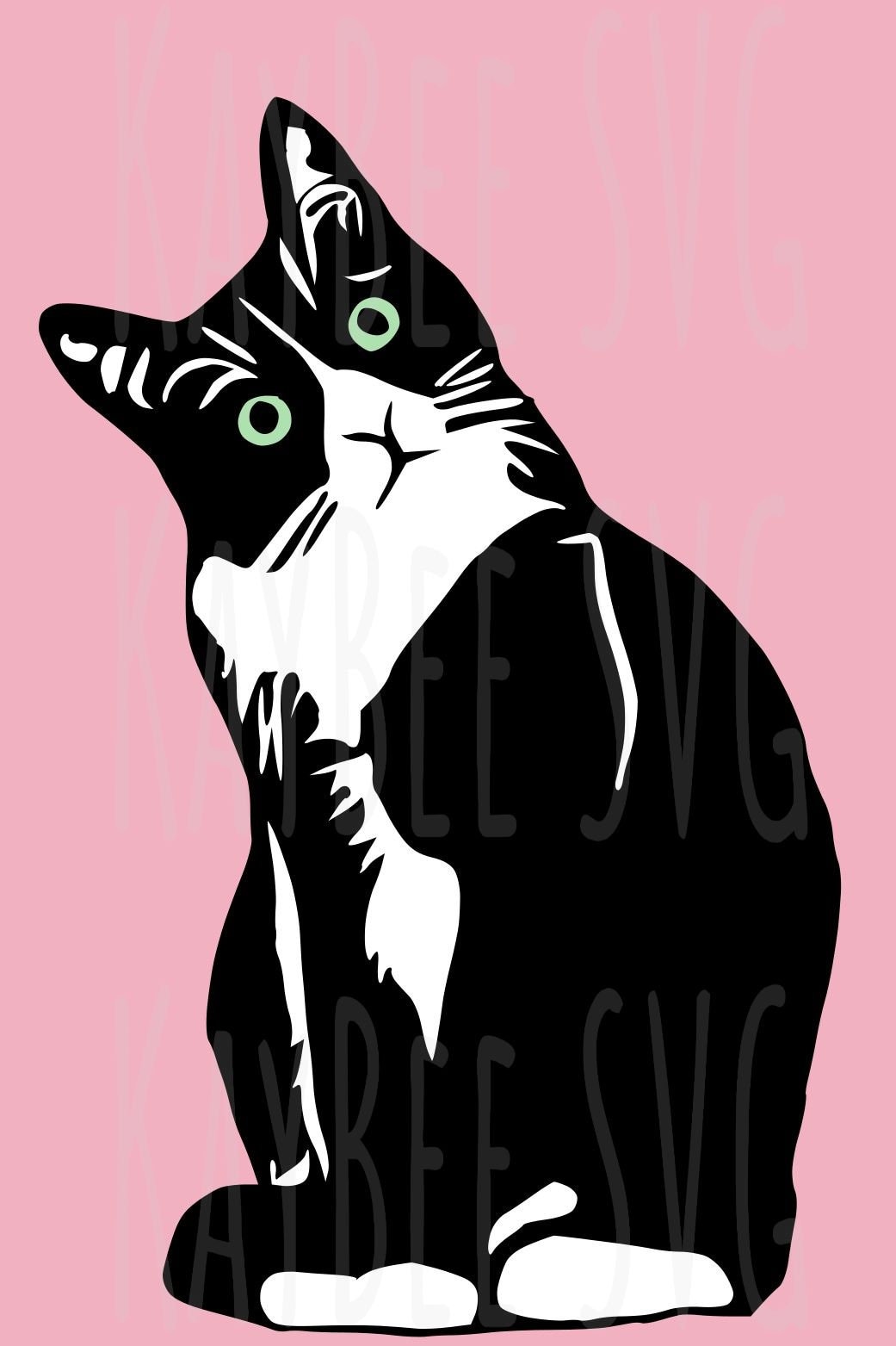 Tuxedo Cat Clip Art