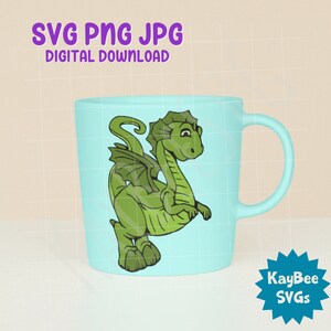 Green Dragon SVG PNG Jpg Clipart Digital Cut File Descargar - Etsy México