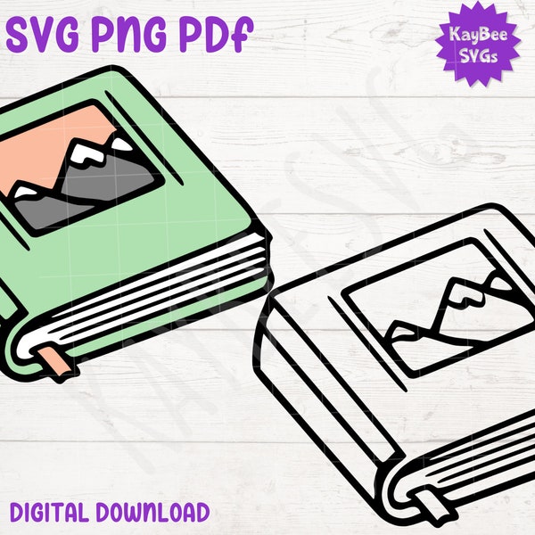 Photo Album SVG PNG PDF Clipart Digital Cut File Download for Cricut Silhouette Sublimation Printable Art - Commercial Use