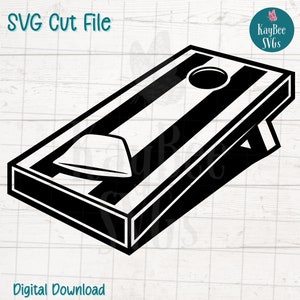 Cornhole SVG PNG Schnittdateien für Cricut, Silhouette digitaler Download, Lasergravur, Sublimation druckbar, kommerzielle Nutzung Clipart