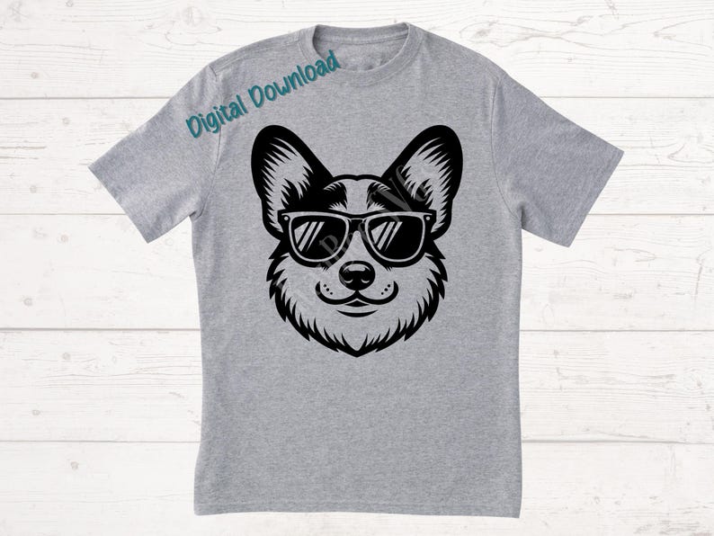 Corgi Dog With Sunglasses SVG PNG Clipart Cut Files for Cricut ...