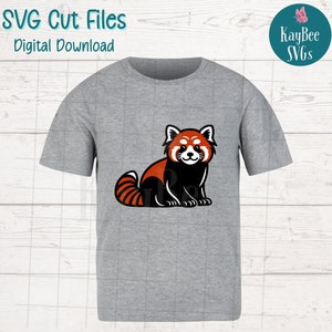 Red Panda SVG Digital Cut Files for Cricut, Silhouette, Engraving ...