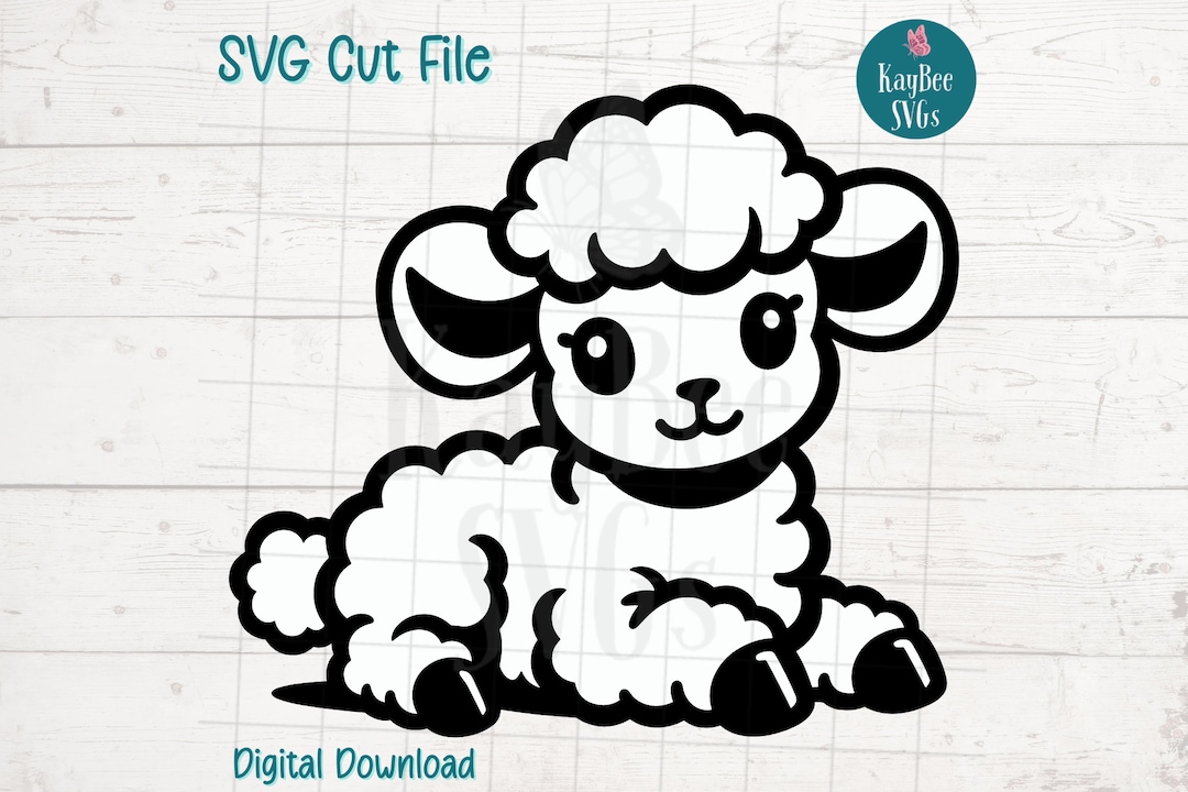 Lamb SVG Cut File for Cricut, Silhouette, Digital Download, Printable ...